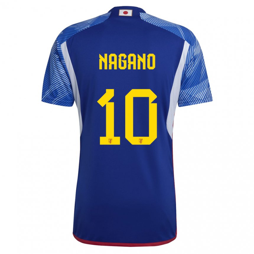 Mujer Camiseta Japón Fuka Nagano #10 Azul Real 1ª Equipación 22-24 La Camisa Argentina