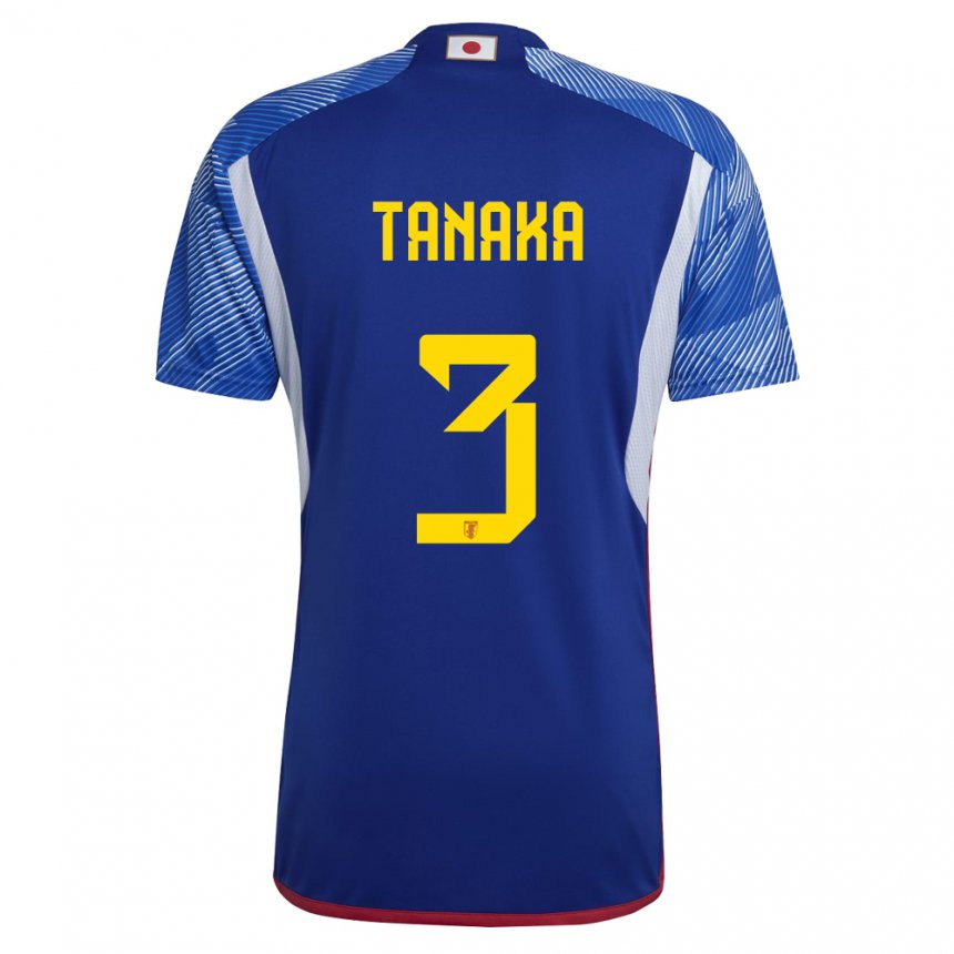 Mujer Camiseta Japón Hayato Tanaka #3 Azul Real 1ª Equipación 22-24 La Camisa Argentina