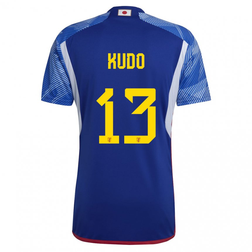 Mujer Camiseta Japón Kota Kudo #13 Azul Real 1ª Equipación 22-24 La Camisa Argentina