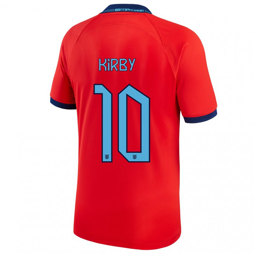 Mujer Camiseta Inglaterra Fran Kirby #10 Rojo 2ª Equipación 22-24 La Camisa  Argentina