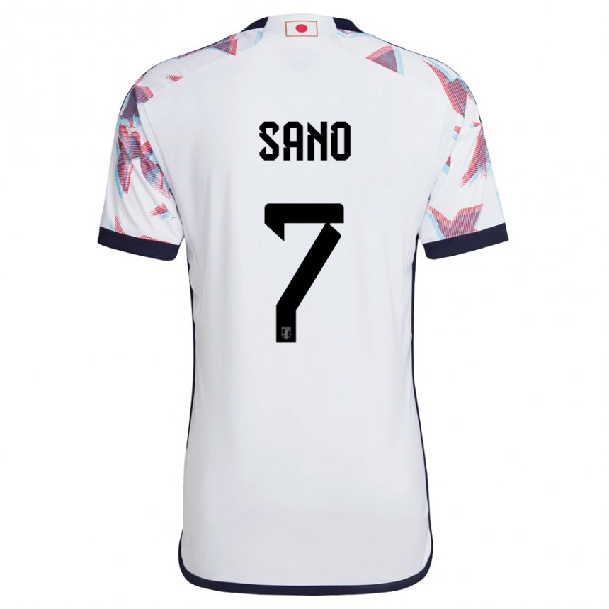 Mujer Camiseta Japón Kodai Sano #7 Blanco 2ª Equipación 22-24 La Camisa Argentina