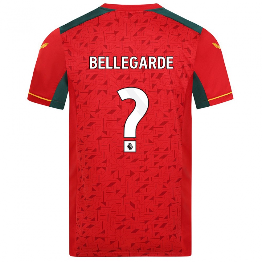 Niño Camiseta Jean-Ricner Bellegarde #0 Rojo 2ª Equipación 2023/24 La Camisa Argentina