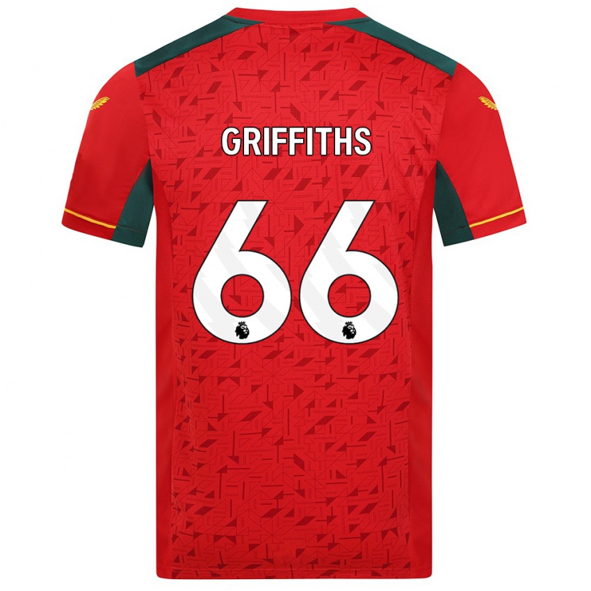 Niño Camiseta Harvey Griffiths #66 Rojo 2ª Equipación 2023/24 La Camisa Argentina