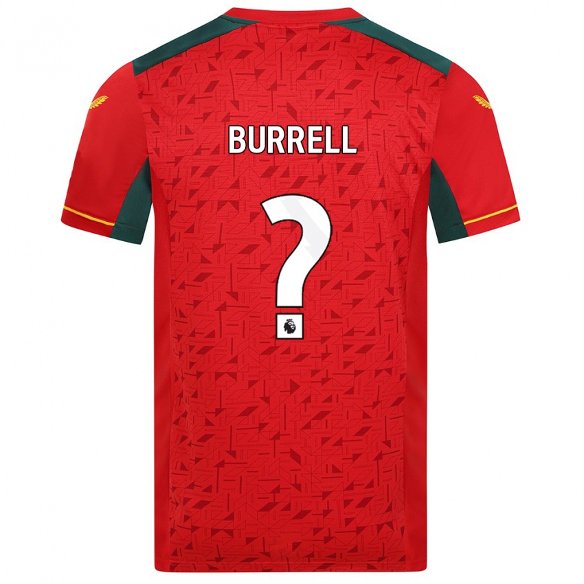 Niño Camiseta Ackeme Francis-Burrell #0 Rojo 2ª Equipación 2023/24 La Camisa Argentina