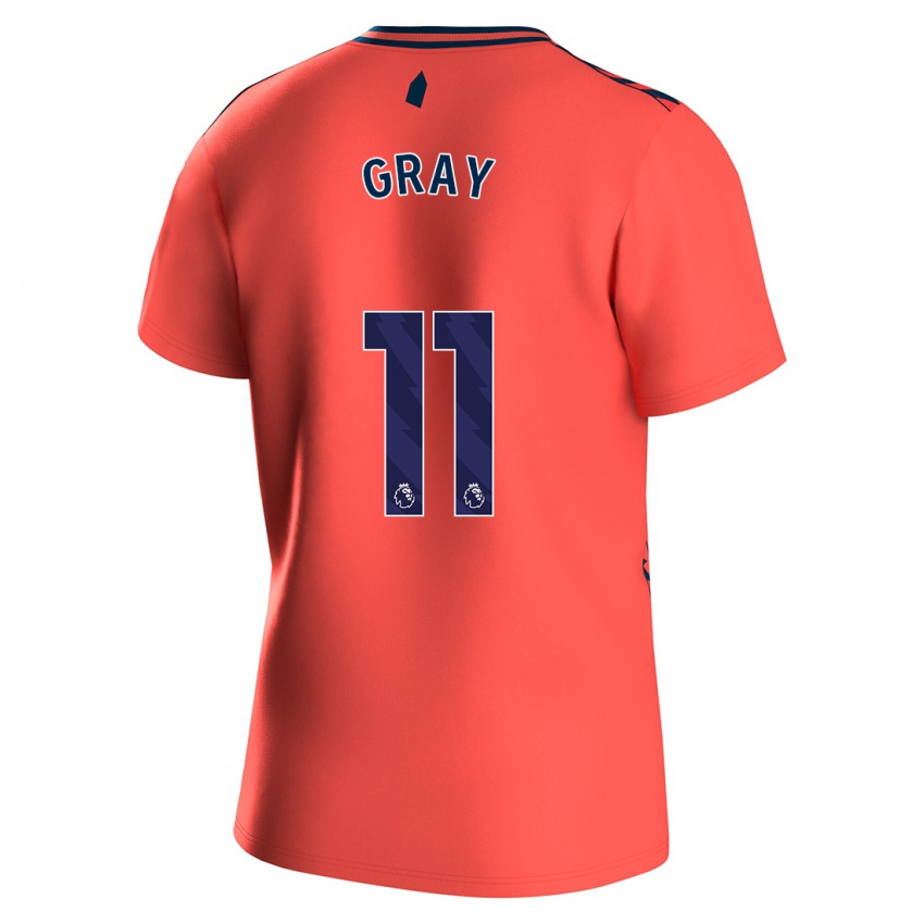 Niño Camiseta Demarai Gray #11 Coralino 2ª Equipación 2023/24 La Camisa Argentina