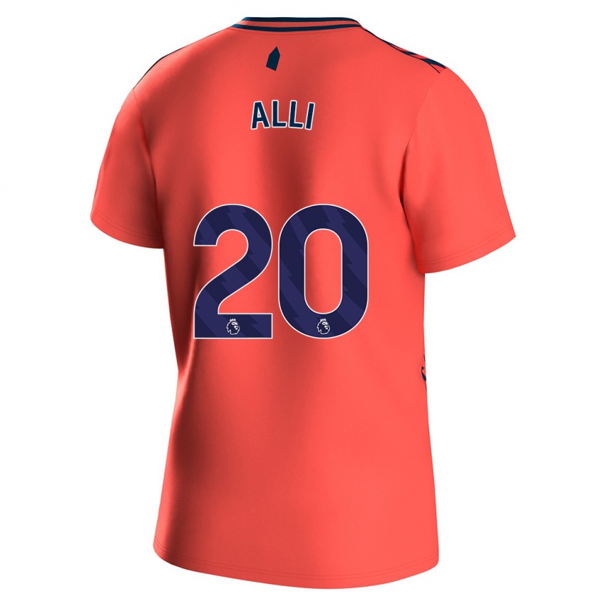 Niño Camiseta Dele Alli #20 Coralino 2ª Equipación 2023/24 La Camisa Argentina
