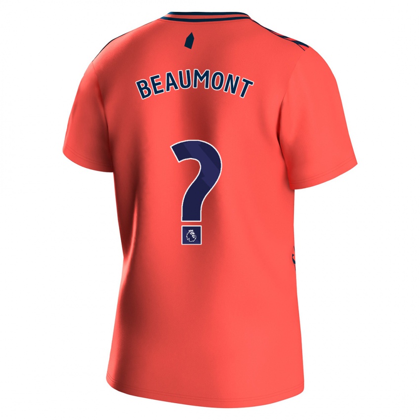 Niño Camiseta Jacob Beaumont-Clark #0 Coralino 2ª Equipación 2023/24 La Camisa Argentina