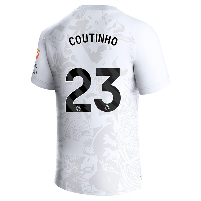 Niño Camiseta Philippe Coutinho #23 Blanco 2ª Equipación 2023/24 La Camisa Argentina