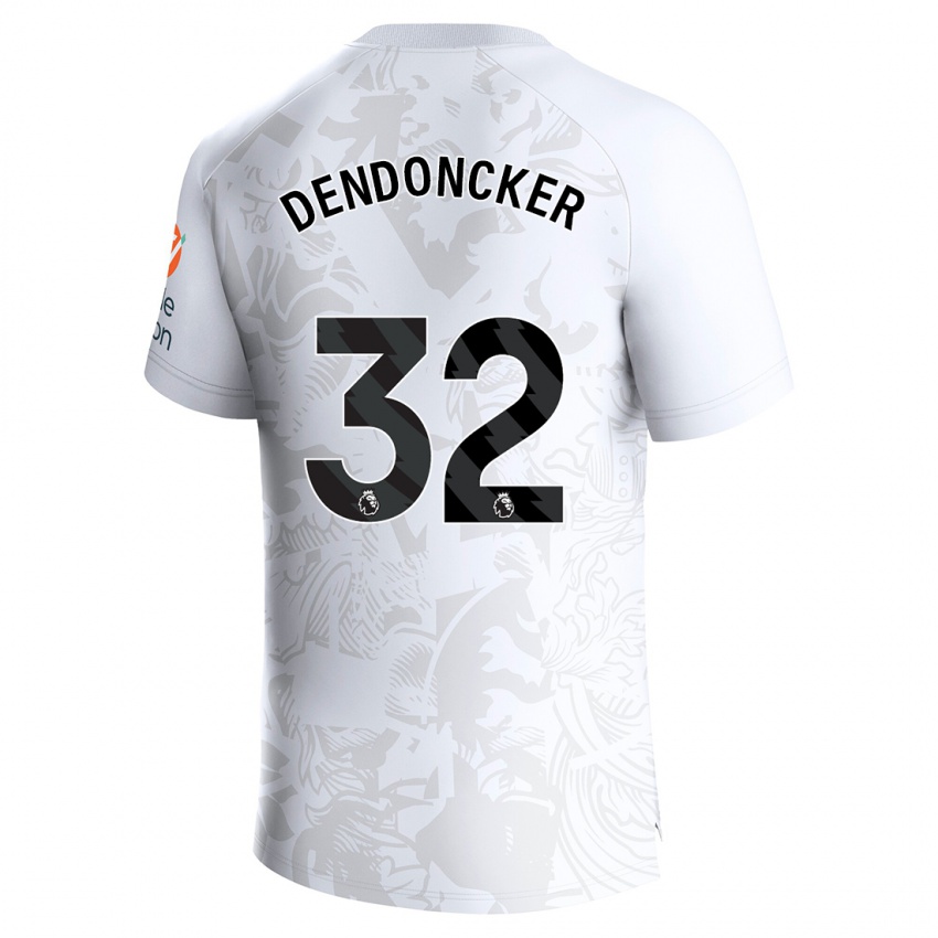 Niño Camiseta Leander Dendoncker #32 Blanco 2ª Equipación 2023/24 La Camisa Argentina