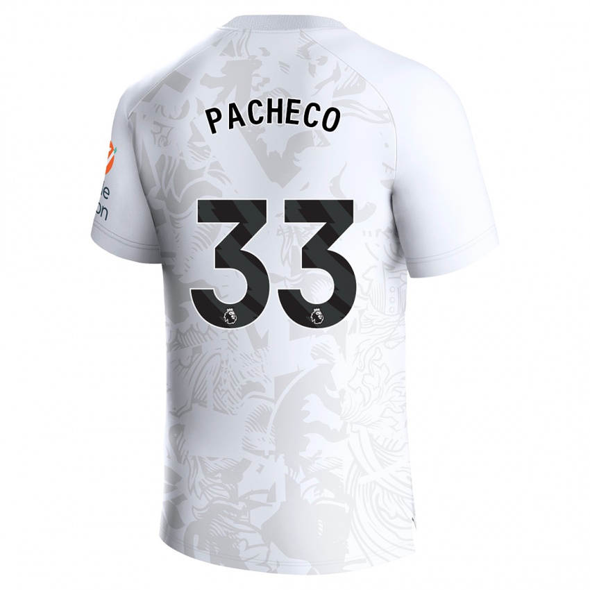 Niño Camiseta Maz Pacheco #33 Blanco 2ª Equipación 2023/24 La Camisa Argentina