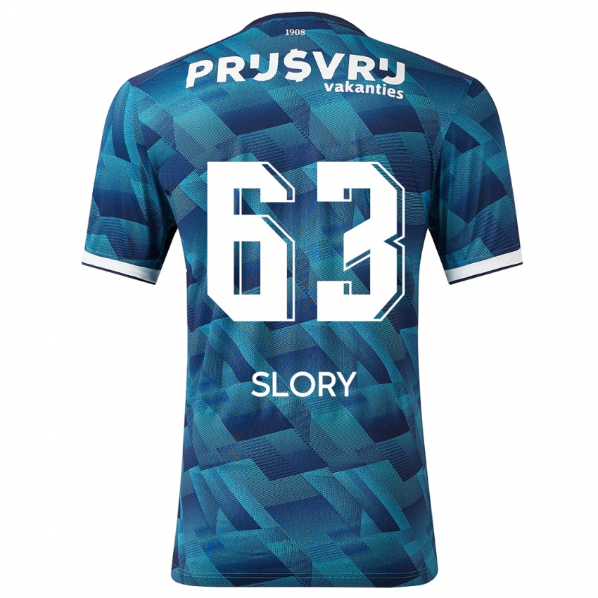 Niño Camiseta Jaden Slory #63 Azul 2ª Equipación 2023/24 La Camisa Argentina
