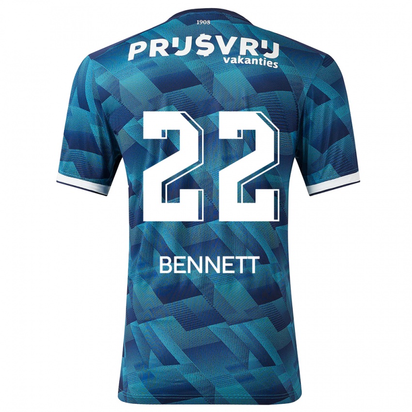 Niño Camiseta Walter Bennett #22 Azul 2ª Equipación 2023/24 La Camisa Argentina