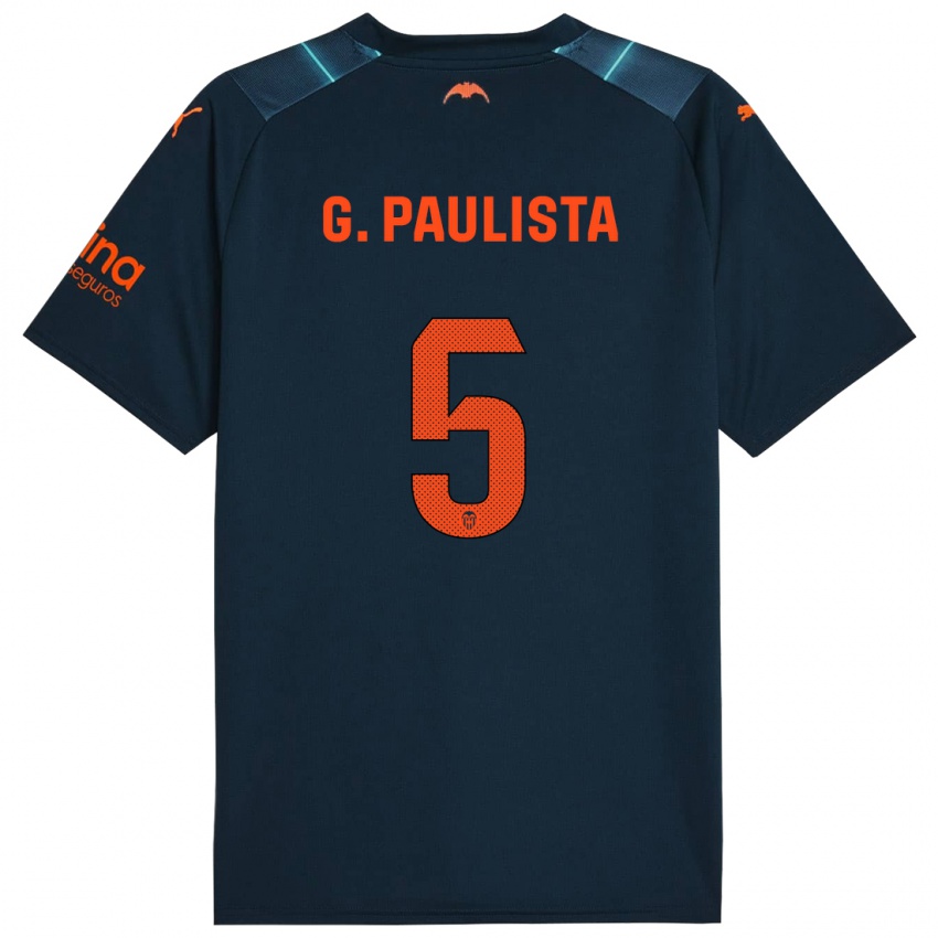 Niño Camiseta Gabriel Paulista #5 Azul Marino 2ª Equipación 2023/24 La Camisa Argentina