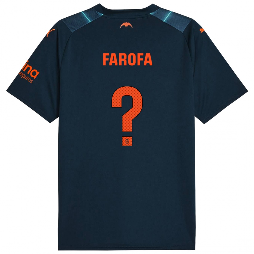 Niño Camiseta Rodrigo Farofa #0 Azul Marino 2ª Equipación 2023/24 La Camisa Argentina