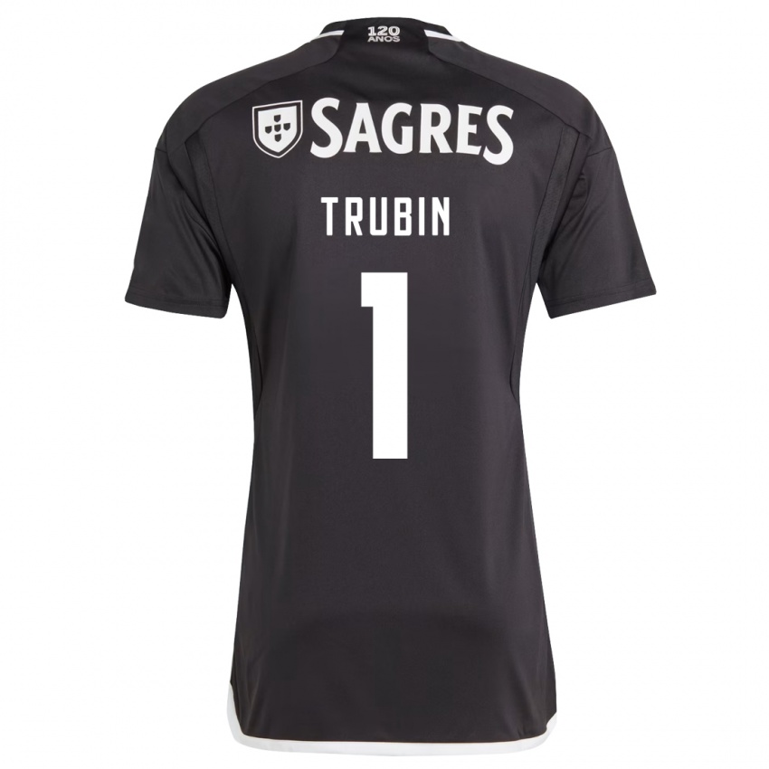 Niño Camiseta Anatoliy Trubin #1 Negro 2ª Equipación 2023/24 La Camisa Argentina