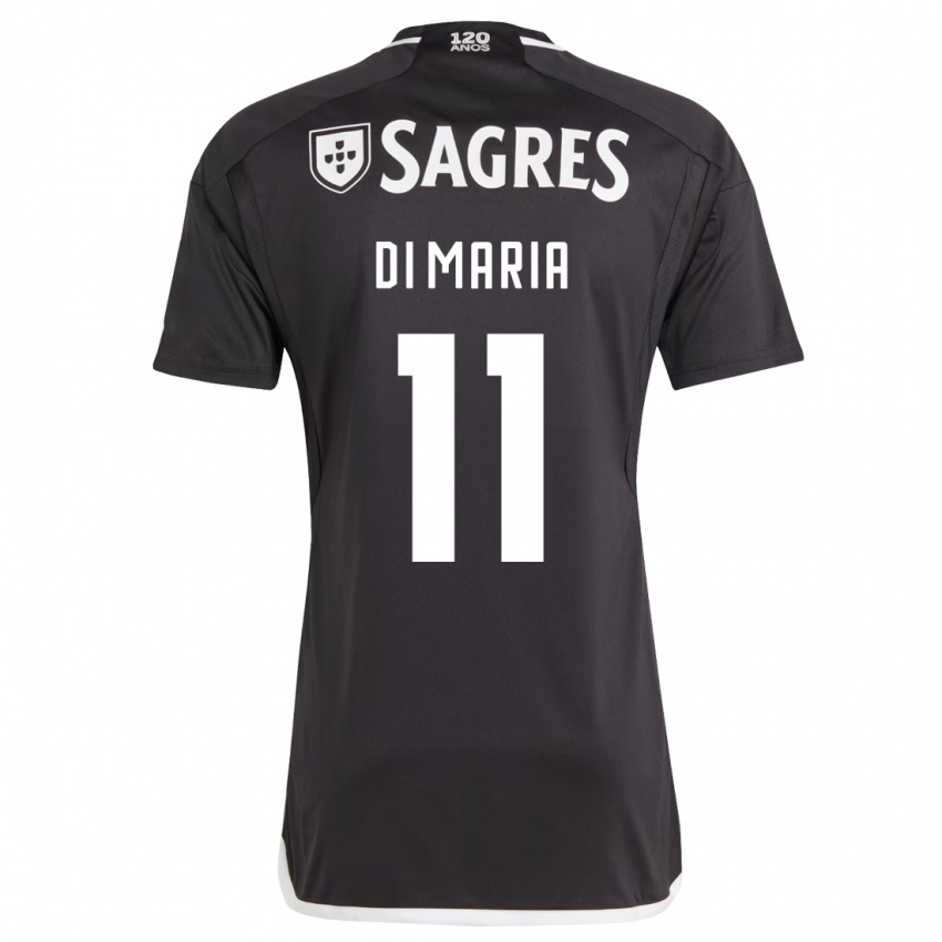 Niño Camiseta Angel Di Maria #11 Negro 2ª Equipación 2023/24 La Camisa Argentina