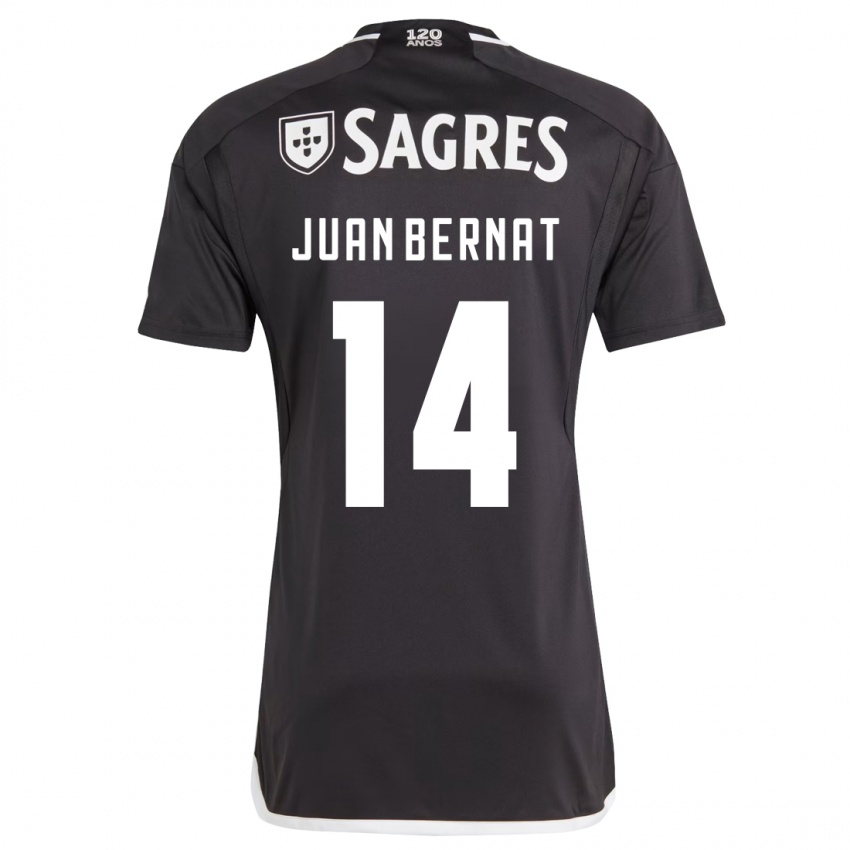 Niño Camiseta Juan Bernat #14 Negro 2ª Equipación 2023/24 La Camisa Argentina