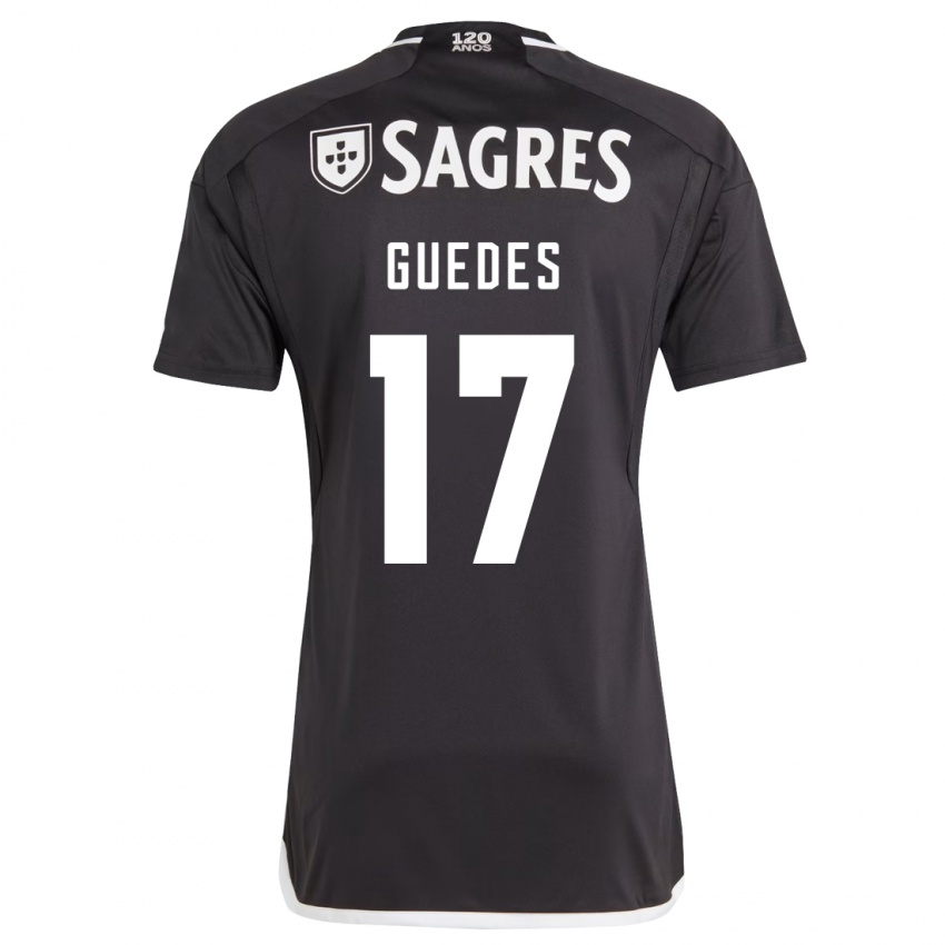 Niño Camiseta Goncalo Guedes #17 Negro 2ª Equipación 2023/24 La Camisa Argentina