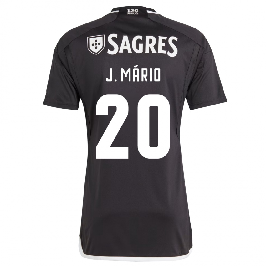 Niño Camiseta João Mário #20 Negro 2ª Equipación 2023/24 La Camisa Argentina
