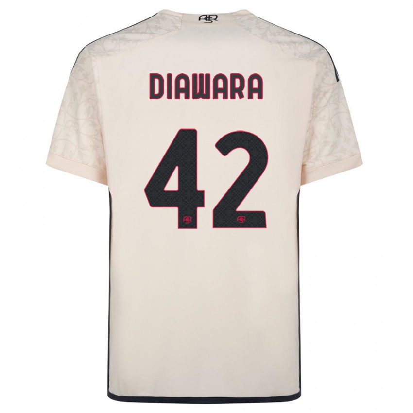 Niño Camiseta Amadou Diawara #42 Blanquecino 2ª Equipación 2023/24 La Camisa Argentina