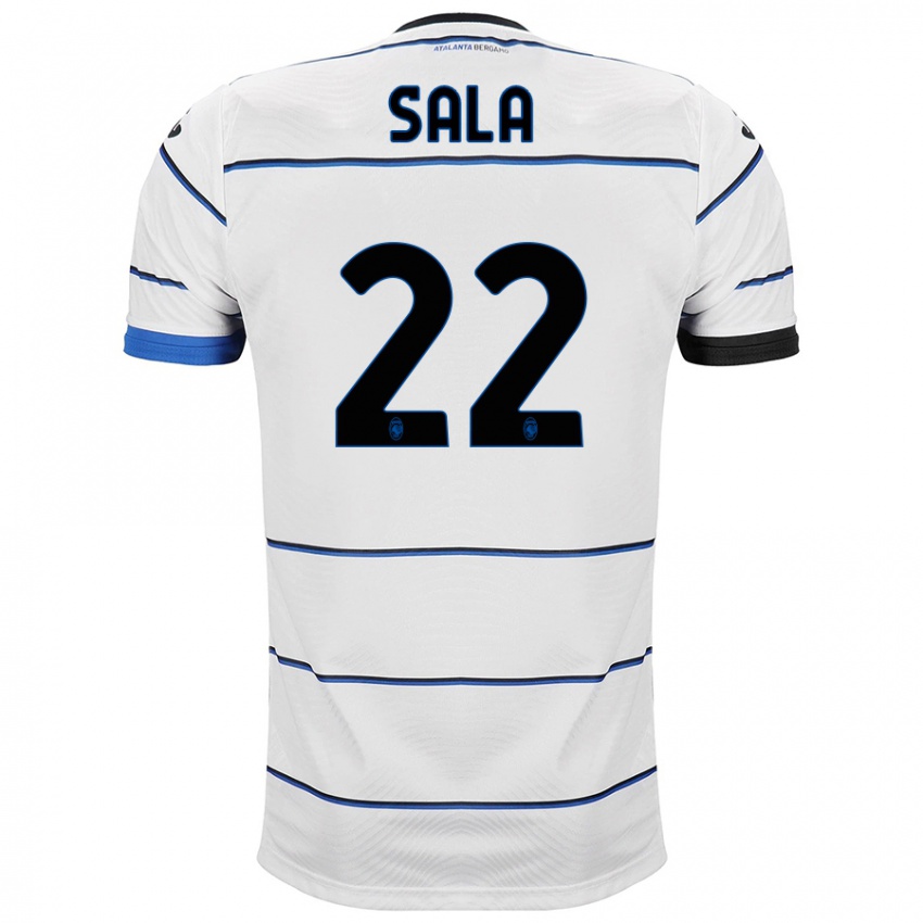 Niño Camiseta Lorenzo Sala #22 Blanco 2ª Equipación 2023/24 La Camisa Argentina