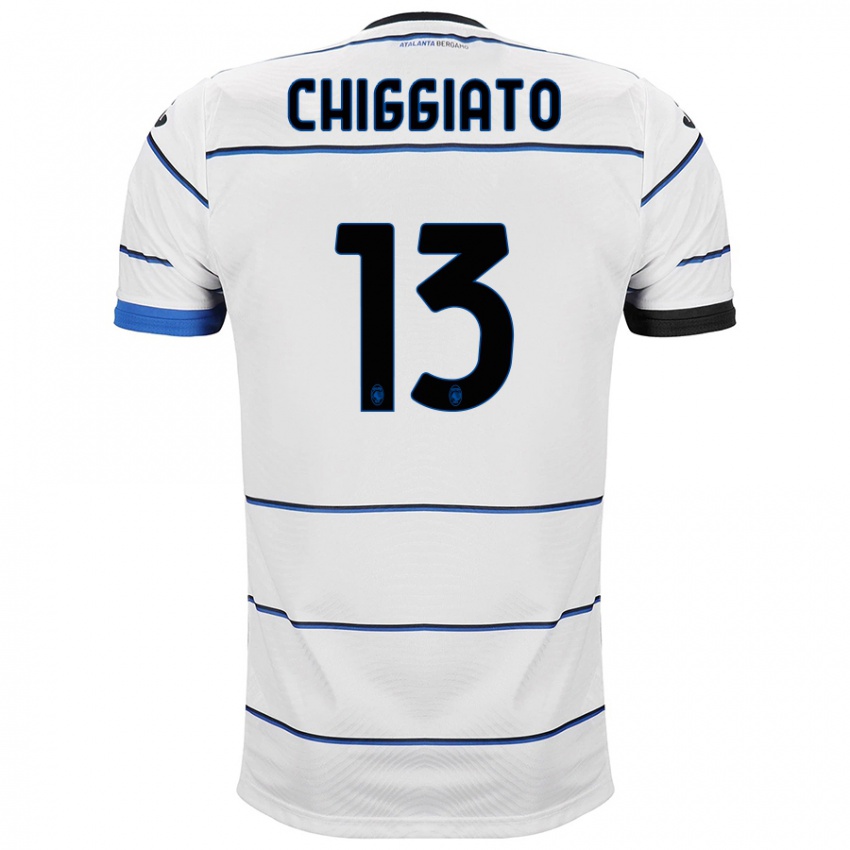 Niño Camiseta Gabriele Chiggiato #13 Blanco 2ª Equipación 2023/24 La Camisa Argentina