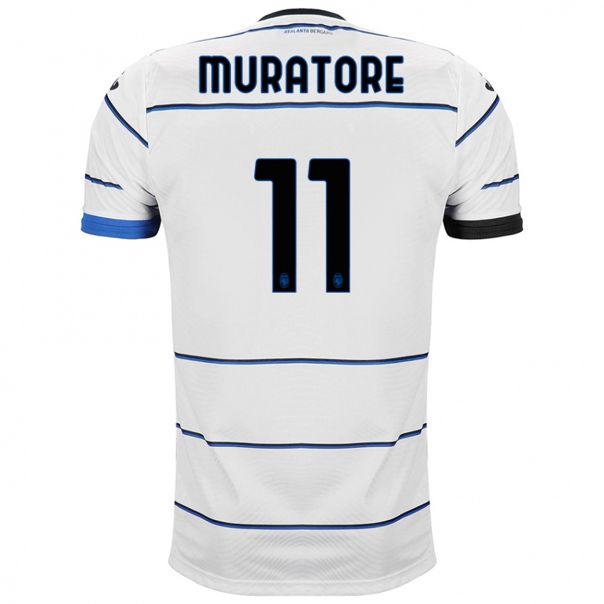 Niño Camiseta Simone Muratore #11 Blanco 2ª Equipación 2023/24 La Camisa Argentina