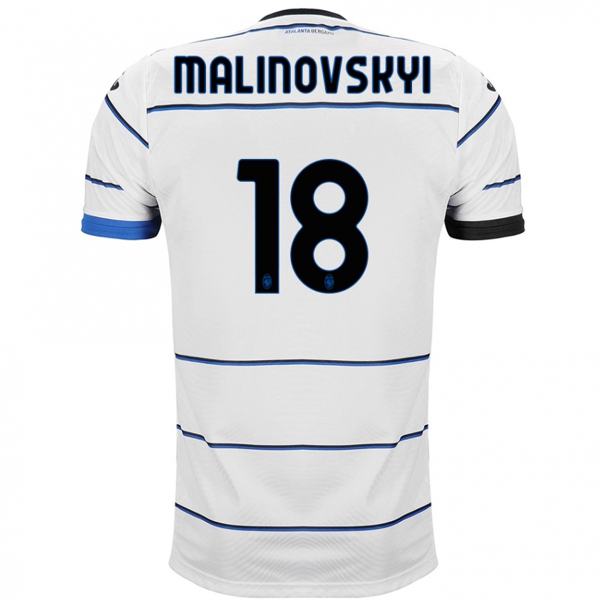 Niño Camiseta Ruslan Malinovskyi #18 Blanco 2ª Equipación 2023/24 La Camisa Argentina