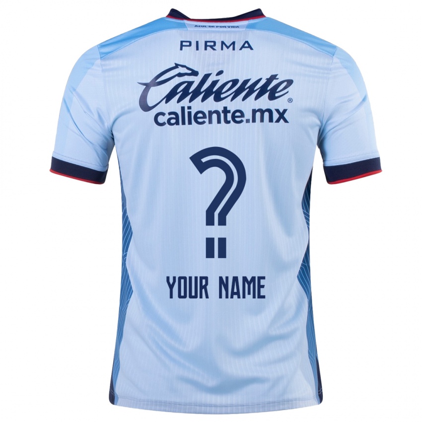 Niño Camiseta Su Nombre #0 Cielo Azul 2ª Equipación 2023/24 La Camisa Argentina