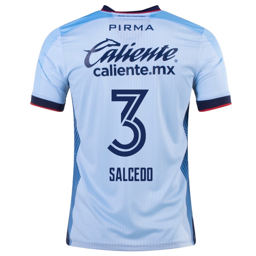 Niño Camiseta Carlos Salcedo #3 Cielo Azul 2ª Equipación 2023/24 La Camisa Argentina