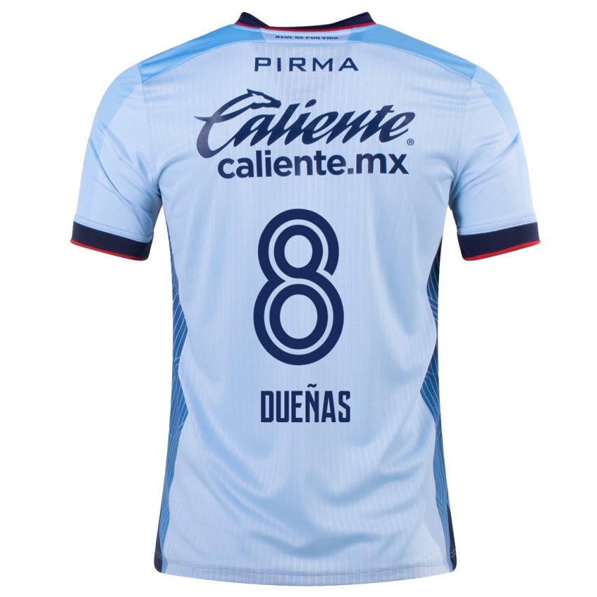 Niño Camiseta Jesus Duenas #8 Cielo Azul 2ª Equipación 2023/24 La Camisa Argentina