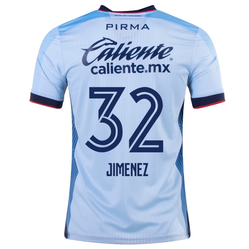 Niño Camiseta Cristian Jimenez #32 Cielo Azul 2ª Equipación 2023/24 La Camisa Argentina