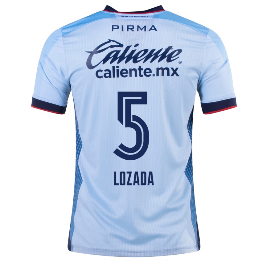Niño Camiseta Ana Lozada #5 Cielo Azul 2ª Equipación 2023/24 La Camisa Argentina