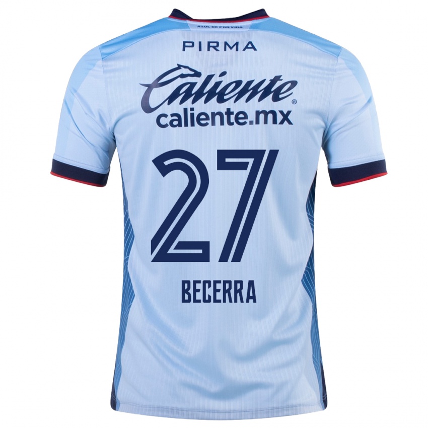 Niño Camiseta Ana Becerra #27 Cielo Azul 2ª Equipación 2023/24 La Camisa Argentina