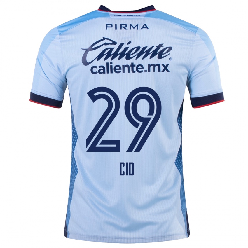 Niño Camiseta Claudia Cid #29 Cielo Azul 2ª Equipación 2023/24 La Camisa Argentina