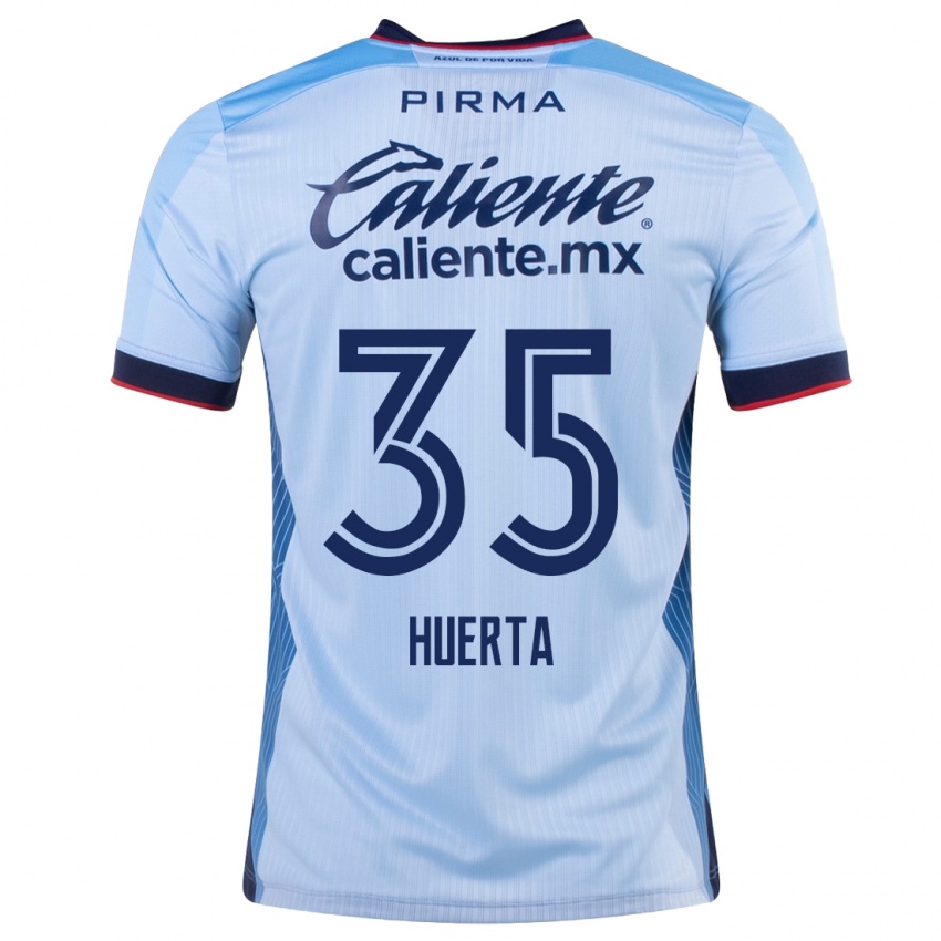 Niño Camiseta Renata Huerta #35 Cielo Azul 2ª Equipación 2023/24 La Camisa Argentina
