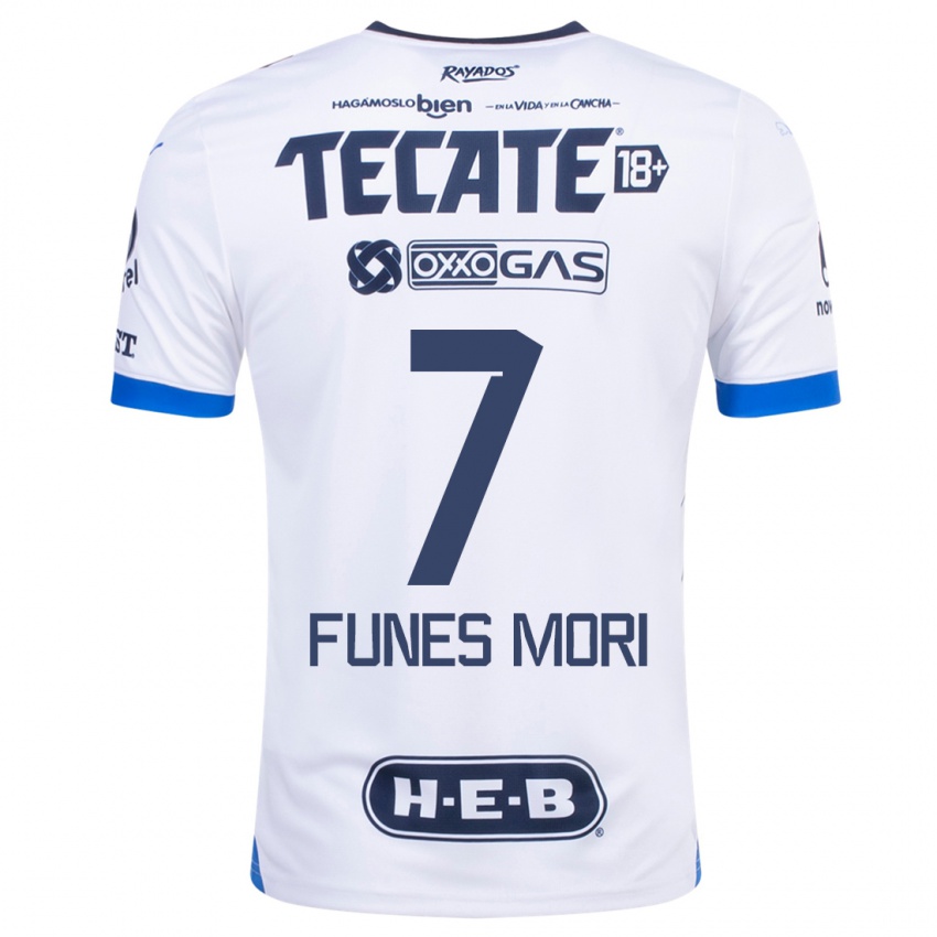 Niño Camiseta Rogelio Funes Mori #7 Blanco 2ª Equipación 2023/24 La Camisa Argentina