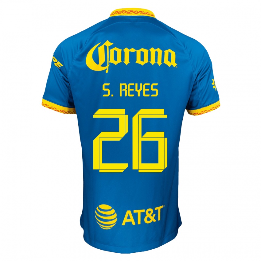 Niño Camiseta Salvador Reyes #26 Azul 2ª Equipación 2023/24 La Camisa Argentina