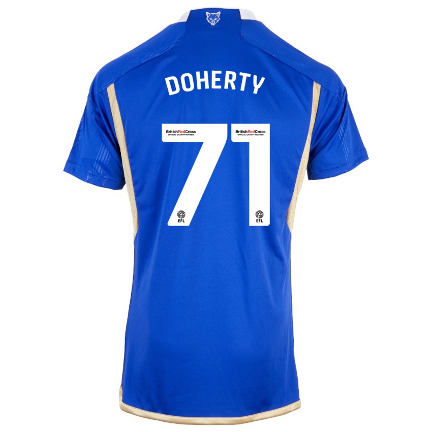 Hombre Camiseta Arlo Doherty #71 Azul Real 1ª Equipación 2023/24 La Camisa Argentina