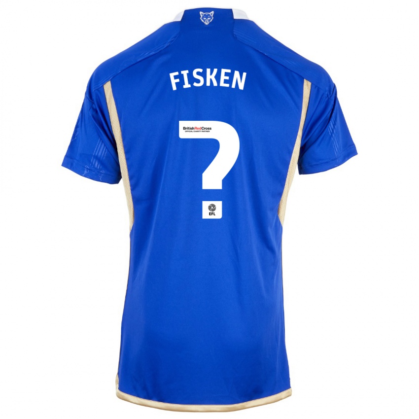 Hombre Camiseta Alfie Fisken #0 Azul Real 1ª Equipación 2023/24 La Camisa Argentina