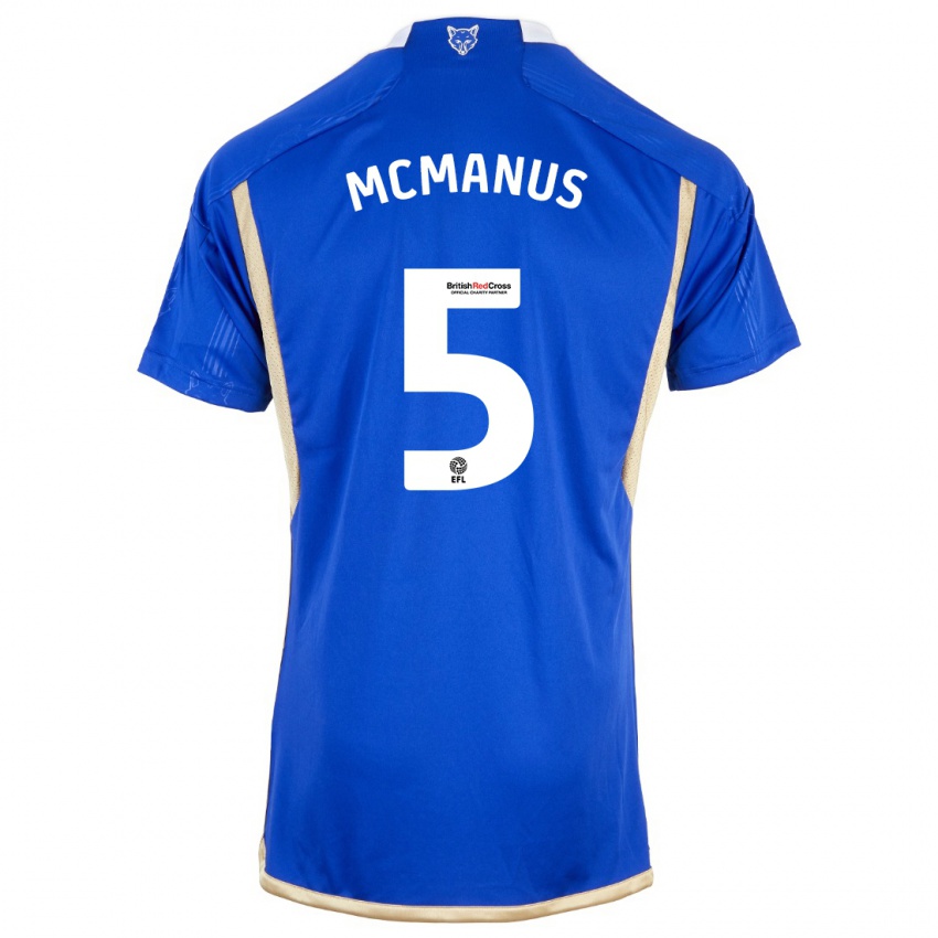 Hombre Camiseta Abbie Mcmanus #5 Azul Real 1ª Equipación 2023/24 La Camisa Argentina