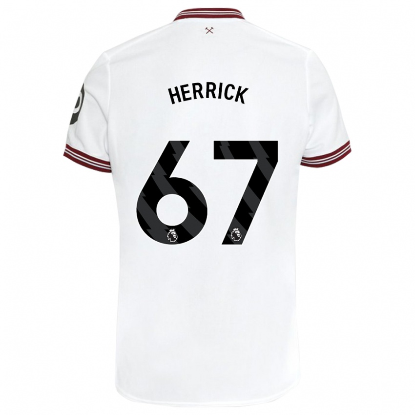 Hombre Camiseta Finlay Herrick #67 Blanco 2ª Equipación 2023/24 La Camisa Argentina