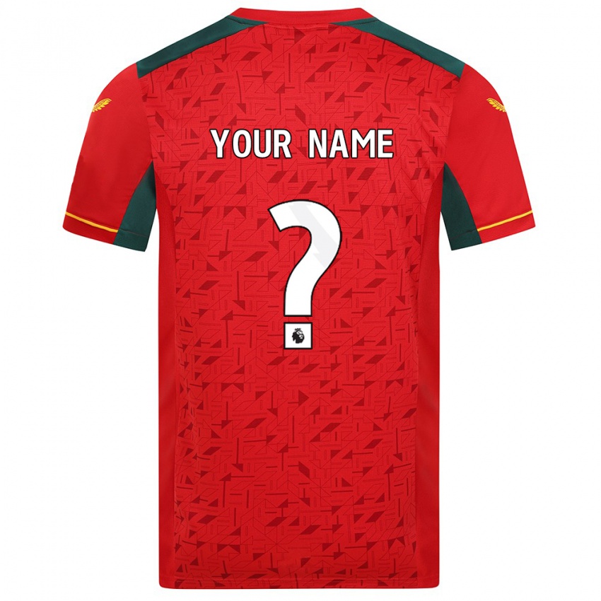 Hombre Camiseta Su Nombre #0 Rojo 2ª Equipación 2023/24 La Camisa Argentina