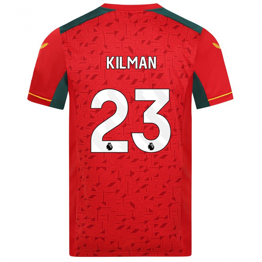 Hombre Camiseta Max Kilman #23 Rojo 2ª Equipación 2023/24 La Camisa Argentina