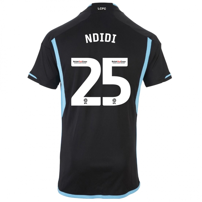 Hombre Camiseta Wilfred Ndidi #25 Negro 2ª Equipación 2023/24 La Camisa Argentina