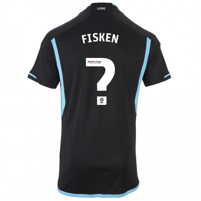 Hombre Camiseta Alfie Fisken #0 Negro 2ª Equipación 2023/24 La Camisa Argentina