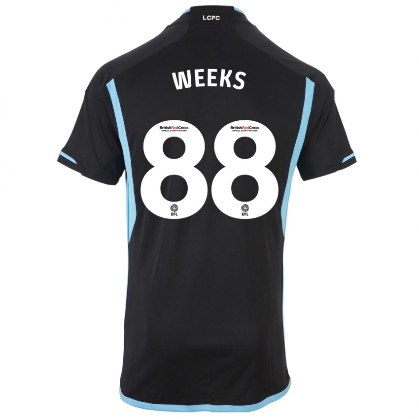 Hombre Camiseta Tyler Weeks #88 Negro 2ª Equipación 2023/24 La Camisa Argentina