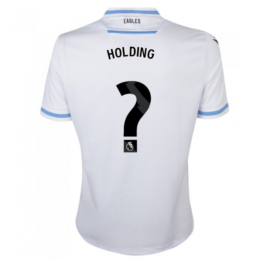 Hombre Camiseta Rob Holding #0 Blanco 2ª Equipación 2023/24 La Camisa Argentina