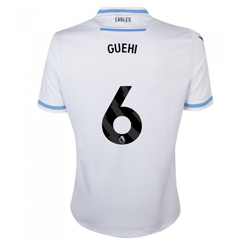 Hombre Camiseta Marc Guehi #6 Blanco 2ª Equipación 2023/24 La Camisa Argentina