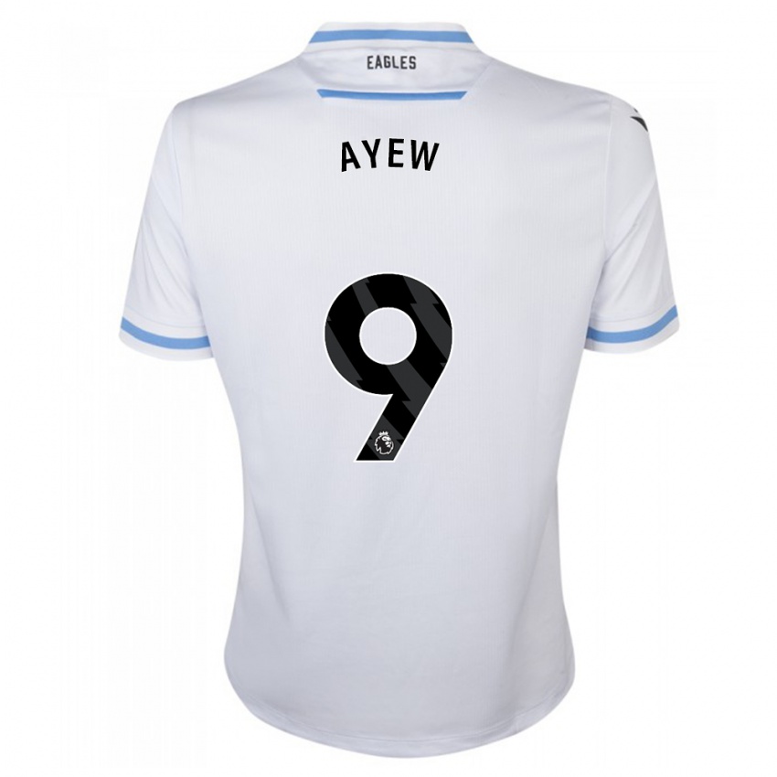 Hombre Camiseta Ayew #9 Blanco 2ª Equipación 2023/24 La Camisa Argentina